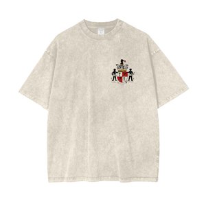 AUTONOMOUS PARTY CREST Acid Wash Oversize T-Shirt