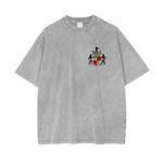 AUTONOMOUS PARTY CREST Acid Wash Oversize T-Shirt