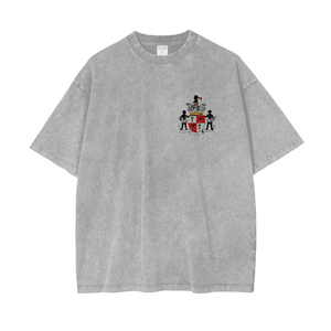 AUTONOMOUS PARTY CREST Acid Wash Oversize T-Shirt